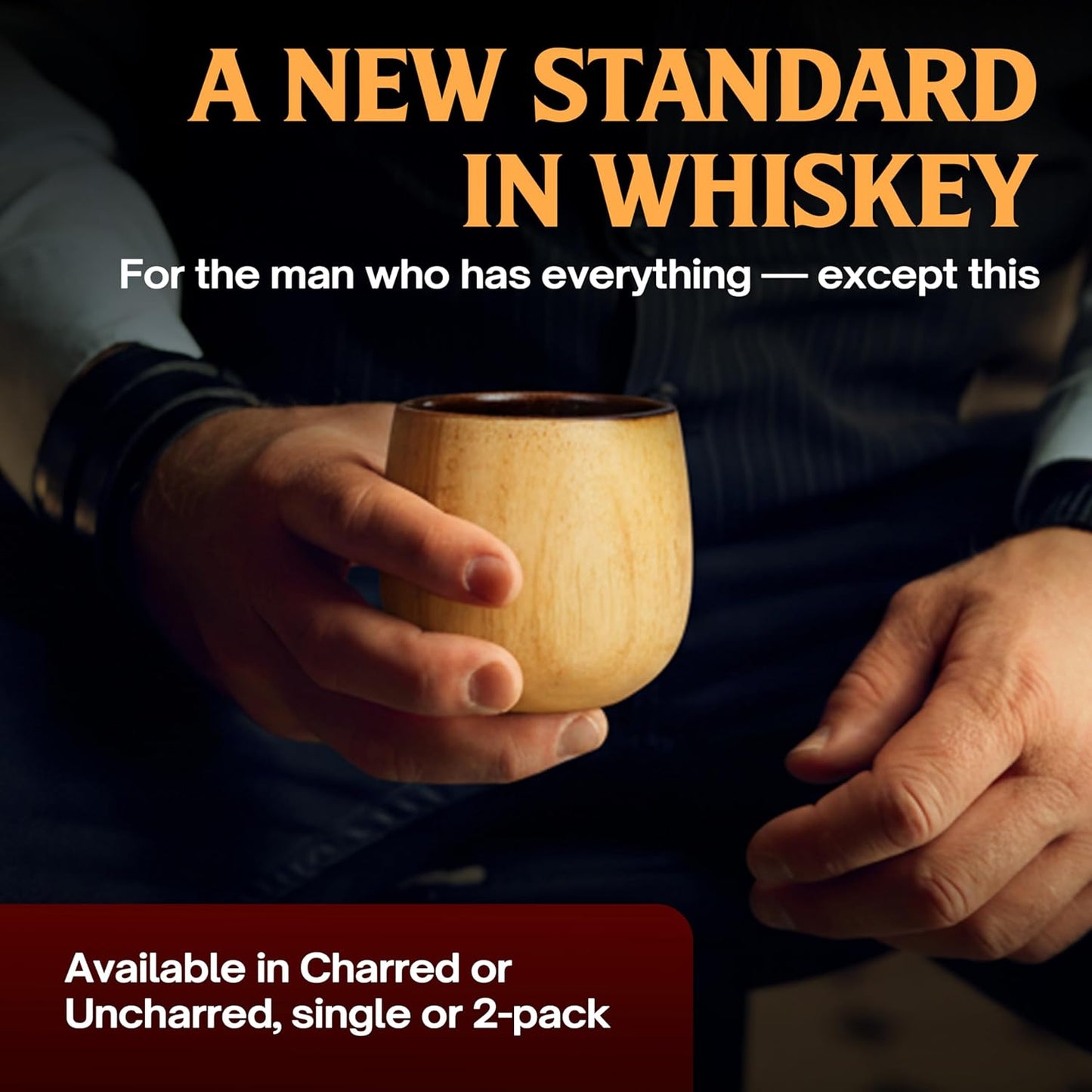 OakForge Charred Wooden Bourbon Glass™