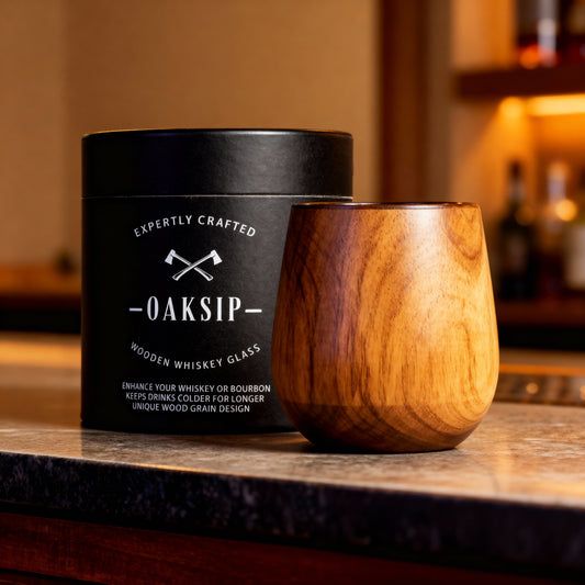 OakForge Charred Wooden Bourbon Glass™